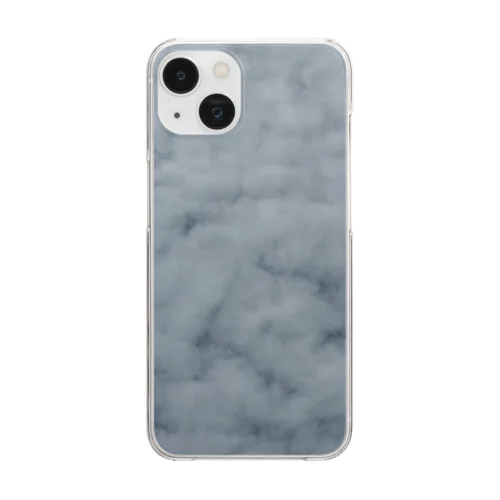 雪みたいな雲 Clear Smartphone Case