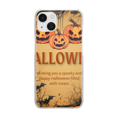ハロウィングッズ色々🎃 Clear Smartphone Case