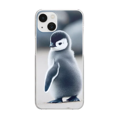 ペンギンの子 Clear Smartphone Case