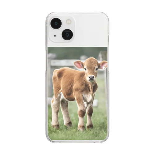 かわいい仔牛 Clear Smartphone Case