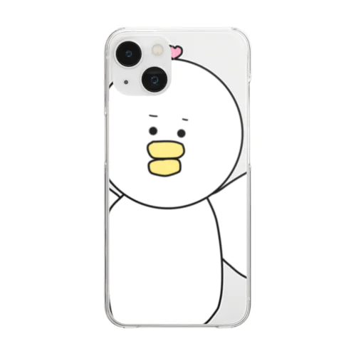 どこか憎めない鳥 Clear Smartphone Case