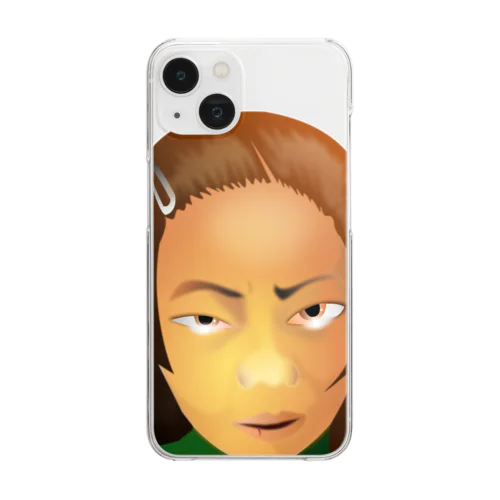 ピアノ、買ってよ。h.t.（黒文字） Clear Smartphone Case