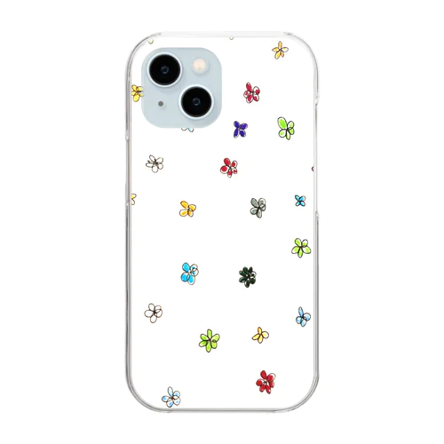 お花畑 Clear Smartphone Case