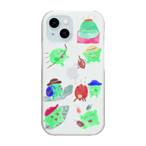 グリーンピースパーク🫛 Clear Smartphone Case