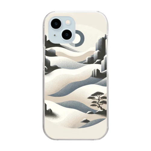 禅の静謐珪砂 Clear Smartphone Case