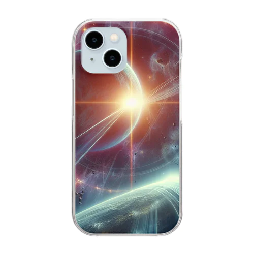 新時代を感じる‼︎スターオメガ Clear Smartphone Case