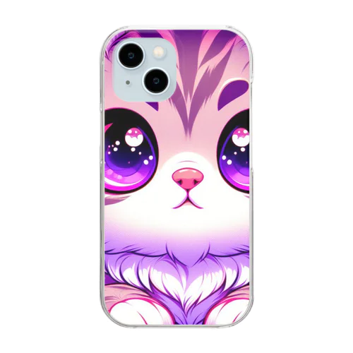 些細な事でも興味津々アメショー”モモちゃん” Clear Smartphone Case