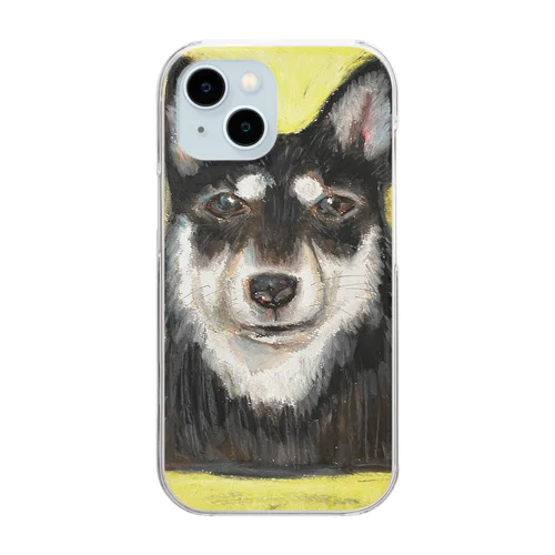 黒柴 Clear Smartphone Case