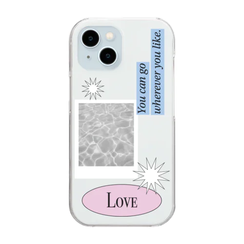 韓国が好きな子のスマートフォン Clear Smartphone Case
