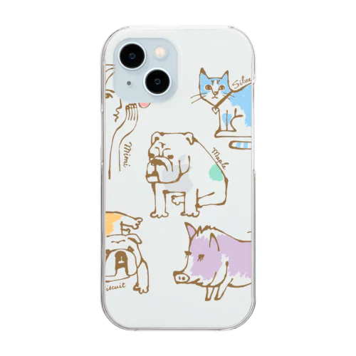 YouTube ミミファミリーメンバー  Clear Smartphone Case