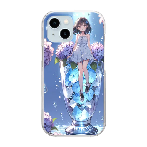 グラスの少女 Clear Smartphone Case