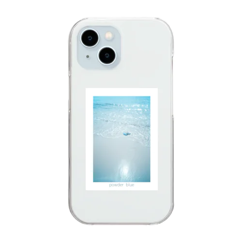 powder blue - さよならくらげ Clear Smartphone Case