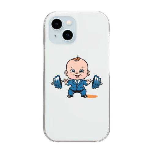 デッドリフトベイビー Clear Smartphone Case