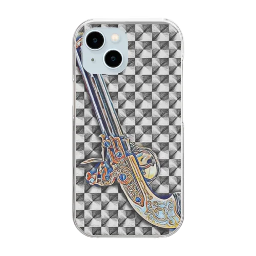 昔のピストル🔫 Clear Smartphone Case