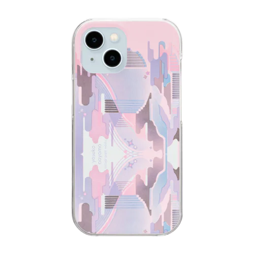 sora（re）【iPhone11〜15用】画像中央あたり透明部分有り Clear Smartphone Case