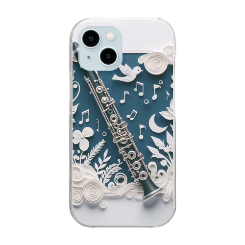 【音楽】クラリネット(Clarinet) Clear Smartphone Case