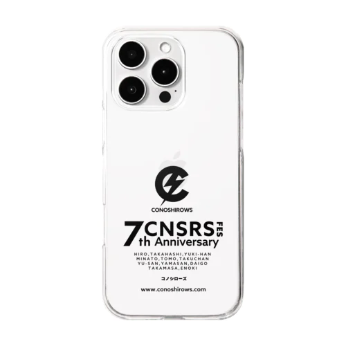 7しゅうねんきねん Clear Smartphone Case