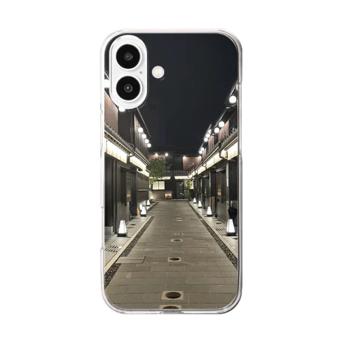 京都の風景　夜 Clear Smartphone Case