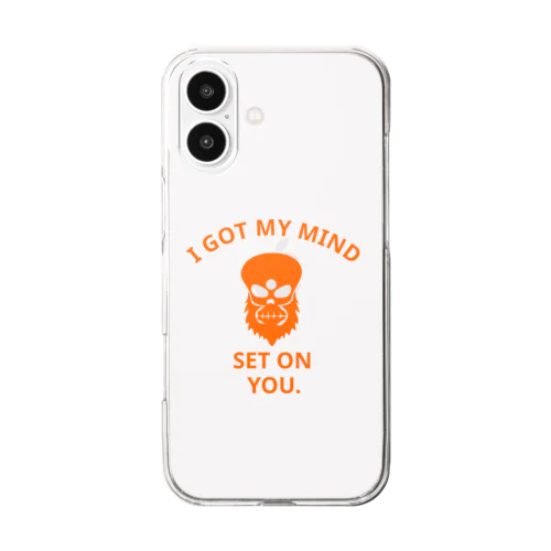 I GOT MY MIND SET ON YOU.(橙) Clear Smartphone Case