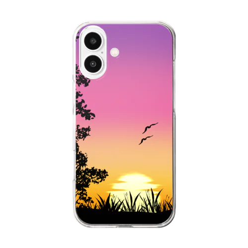 サンセット日和 Clear Smartphone Case