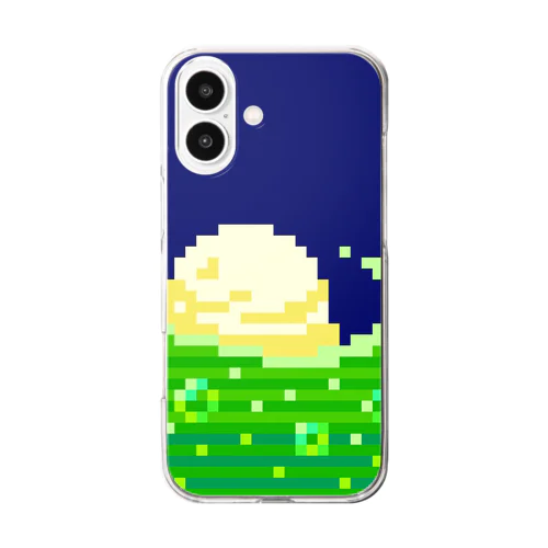 クリームソーダウェーブ【ドット絵】@スマホ Clear Smartphone Case