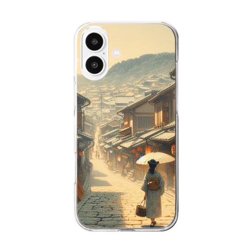 スマホケース　涼しい夏4 Clear Smartphone Case