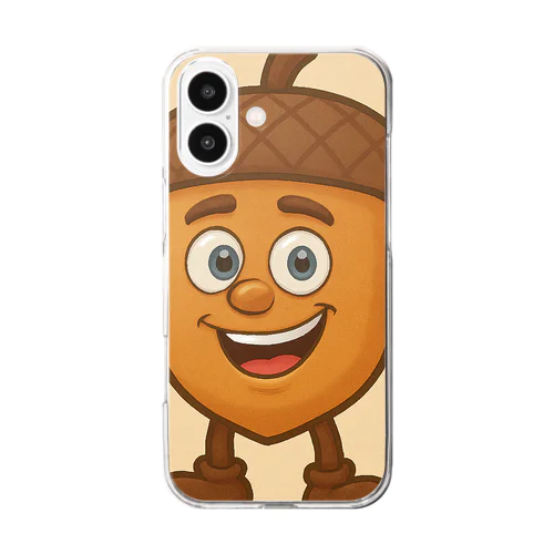 どんぐりん Clear Smartphone Case