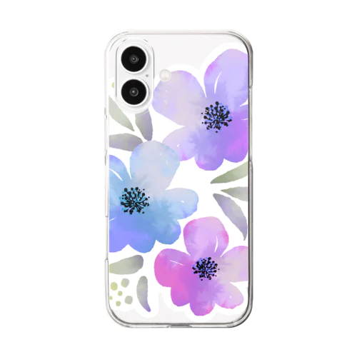 デジ花アート Clear Smartphone Case