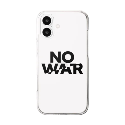 反戦｜NO WAR Clear Smartphone Case