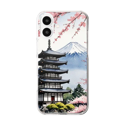 日本の風景 Clear Smartphone Case