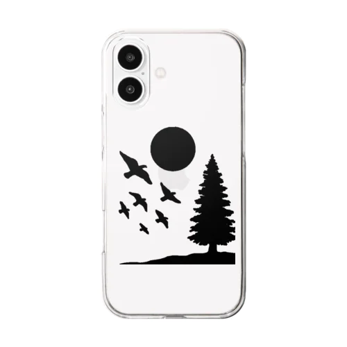 Birds and Sun Clear Smartphone Case