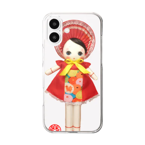 文化人形 宙ちゃん Clear Smartphone Case