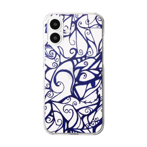青い庭 Clear Smartphone Case