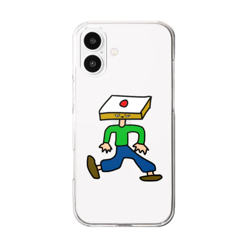 日の丸弁当マン Clear Smartphone Case