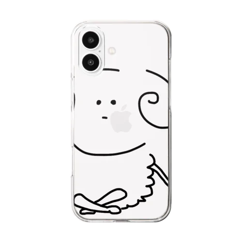 仰ぐ羊くん Clear Smartphone Case