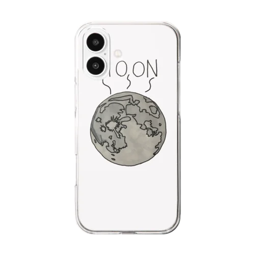 臭そうなお月様 Clear Smartphone Case