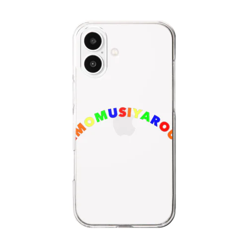 イモ虫ヤロー（レインボー） Clear Smartphone Case