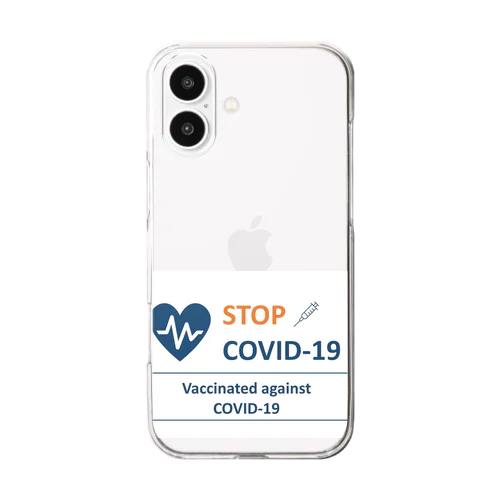 ワクチン接種グッズ Clear Smartphone Case