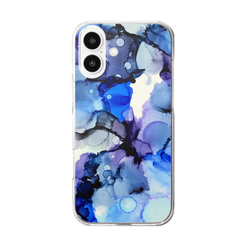 アルコールインクアート 【海の魔女】 Clear Smartphone Case