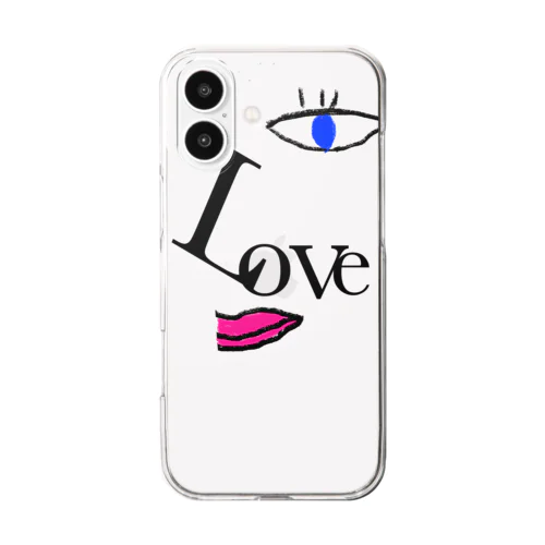 LOVE EYE Clear Smartphone Case