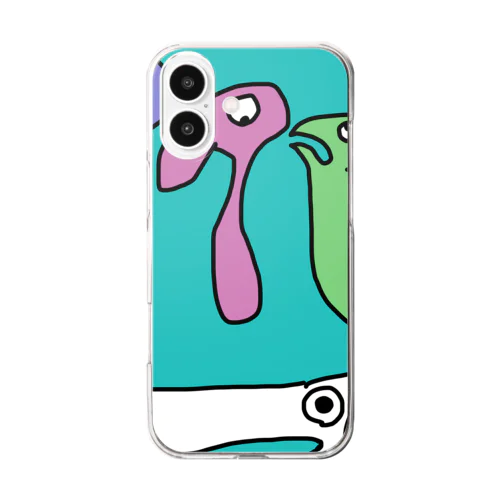 ネコ Clear Smartphone Case