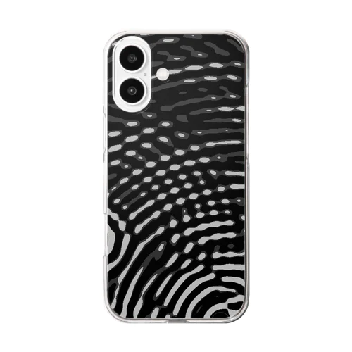 青海波02 Clear Smartphone Case