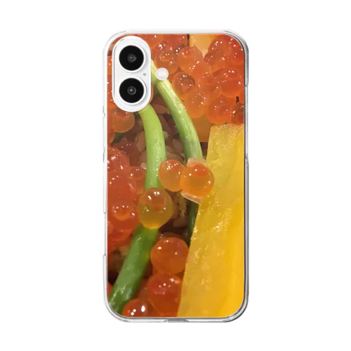 呑み屋ぶちイクラ巻 Clear Smartphone Case