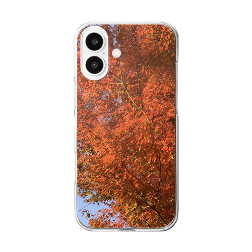 紅葉/秋のアイテム Clear Smartphone Case