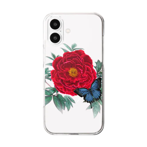 蝶牡丹 Clear Smartphone Case