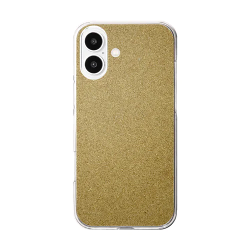 コルク調柄 Clear Smartphone Case