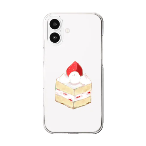 シマエナガ ショートケーキ たぶん Clear Smartphone Case