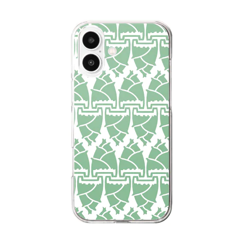 竹の子柄 Clear Smartphone Case