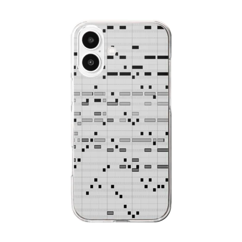 ピアノロール Clear Smartphone Case