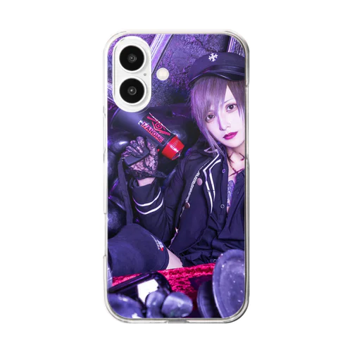 賽アクなスマホだな Clear Smartphone Case